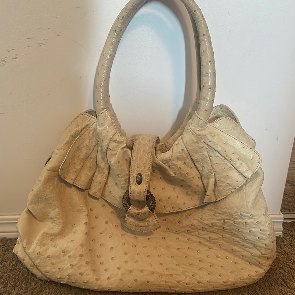 Authentic Nuti Ostrach Leather 70s Handbag